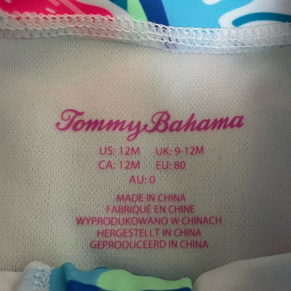 Tommy Bahama Baby Colorful Coastal Sea Rash Guard Swim Top in Size 12 Months